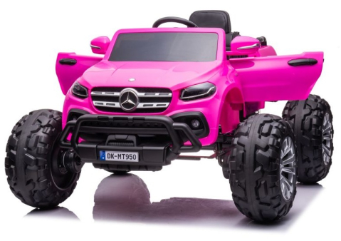 Mercedes X-Class Monster Truck, 4x4, scaun tapitat, roti moi,  light pink [0]