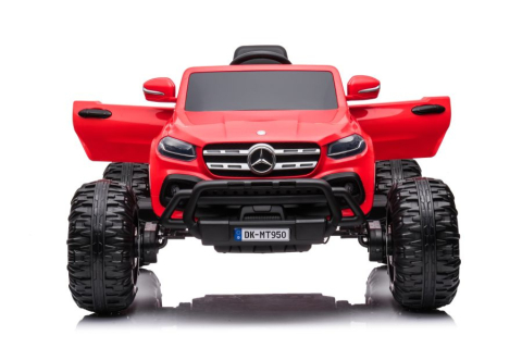 Mercedes X-Class Monster Truck, 4x4, scaun tapitat, roti moi,  rosu [6]