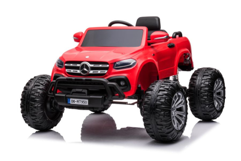 Mercedes X-Class Monster Truck, 4x4, scaun tapitat, roti moi,  rosu [5]