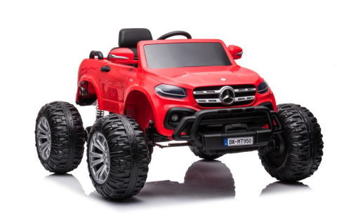 Mercedes X-Class Monster Truck, 4x4, scaun tapitat, roti moi,  rosu [4]