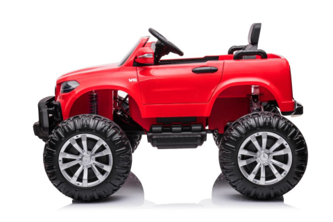 Mercedes X-Class Monster Truck, 4x4, scaun tapitat, roti moi,  rosu [3]