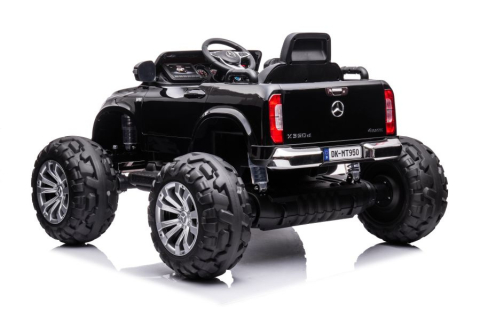 Mercedes X-Class Monster Truck, 4x4, scaun tapitat, roti moi, neagra [2]
