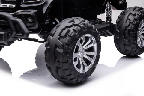 Mercedes X-Class Monster Truck, 4x4, scaun tapitat, roti moi, neagra [6]