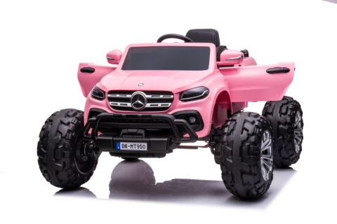 Mercedes X-Class Monster Truck, 4x4, scaun tapitat, roti moi, barbie pink [3]