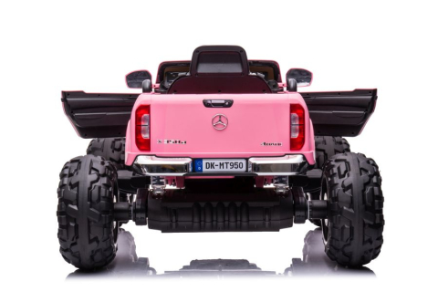 Mercedes X-Class Monster Truck, 4x4, scaun tapitat, roti moi, barbie pink [5]