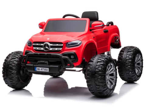 Mercedes X-Class Monster Truck, 4x4, scaun tapitat, roti moi,  rosu [0]