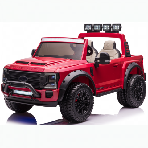 Masinute electrice - Masinuta electrica copii Ford Super Duty F450, rosie