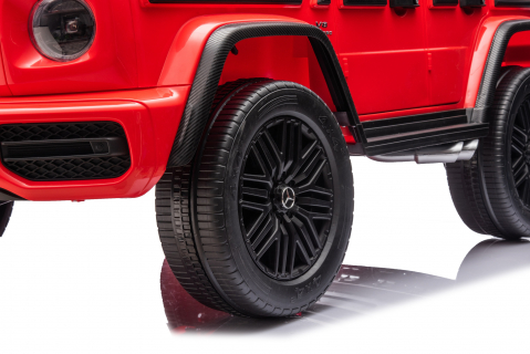 Masinuta electrica pentru 2 copii Mercedes G63, tractiune 4x4, putere 800W, 24V, 14Ah, Mp3 rosie [26]