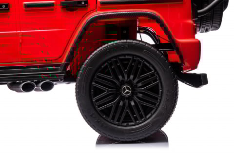 Masinuta electrica pentru 2 copii Mercedes G63, tractiune 4x4, putere 800W, 24V, 14Ah, Mp3 rosie [27]