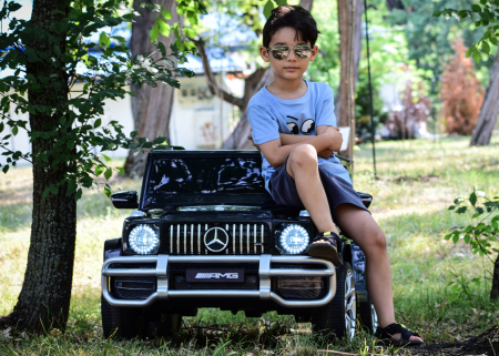 Masinuta electrica copii Mercedes G63 XXL,180W, negru [14]