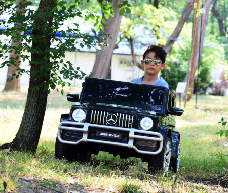Masinuta electrica copii Mercedes G63 XXL,180W, negru [12]