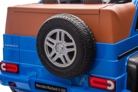 Masinuta electrica copii 5-14 ani, Mercedes G650 Maybach XXL, 24V 14Ah, 2 locuri, roti gonflabile, albastra [26]