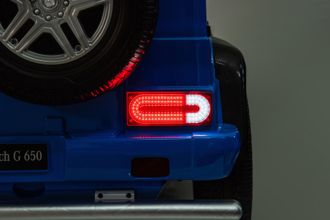 Masinuta electrica copii 5-14 ani, Mercedes G650 Maybach XXL, 24V 14Ah, 2 locuri, roti gonflabile, albastra [10]