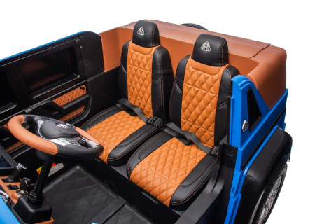 Masinuta electrica copii 5-14 ani, Mercedes G650 Maybach XXL, 24V 14Ah, 2 locuri, roti gonflabile, albastra [15]