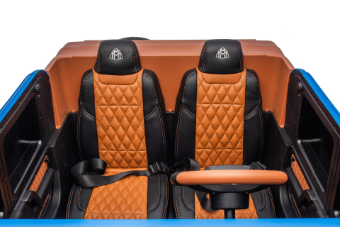 Masinuta electrica copii 5-14 ani, Mercedes G650 Maybach XXL, 24V 14Ah, 2 locuri, roti gonflabile, albastra [3]