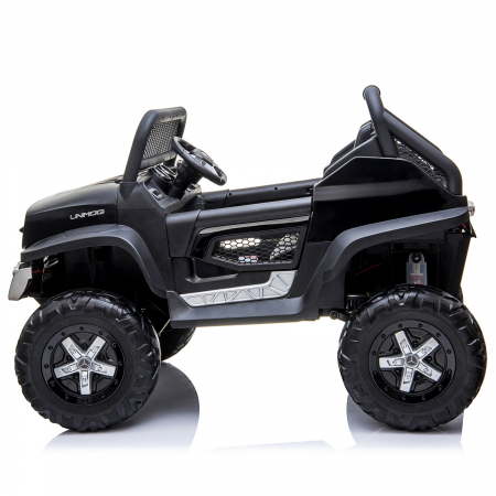 Masinuta electrica pentru 2 copii Mercedes UNIMOG 4x4 140W PREMIUM culoare Neagra [1]