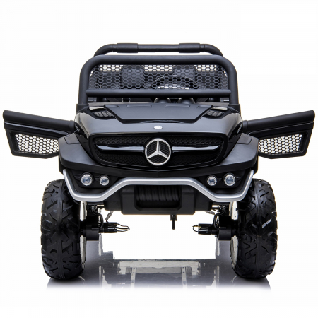 Masinuta electrica pentru 2 copii Mercedes UNIMOG 4x4 140W PREMIUM culoare Neagra [3]