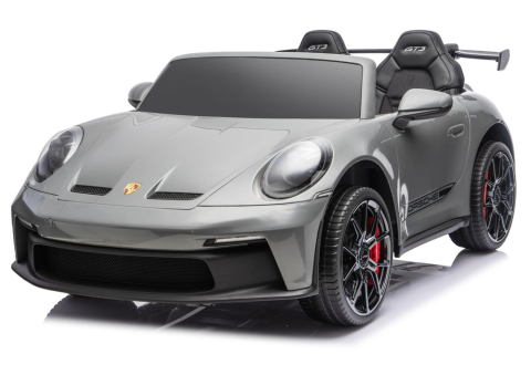 Masinute electrice - Masinuta electrica pentru 2 copii, Porsche 911 GT3, 320W, 24V 14Ah, culoare GRI