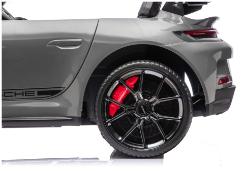 Masinuta electrica pentru 2 copii, Porsche 911 GT3, 320W, 24V 14Ah, culoare GRI [6]