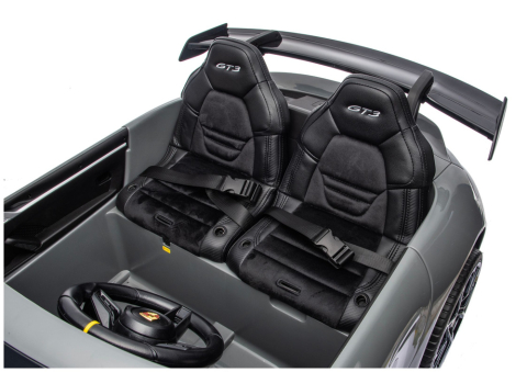 Masinuta electrica pentru 2 copii, Porsche 911 GT3, 320W, 24V 14Ah, culoare GRI [8]