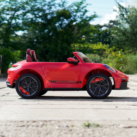 Masinuta electrica pentru 2 copii, Porsche 911 GT3, 320W, 24V 14Ah, echipare premium, rosie [6]