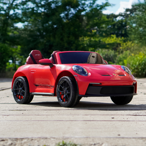 Masinuta electrica pentru 2 copii, Porsche 911 GT3, 320W, 24V 14Ah, echipare premium, rosie [5]