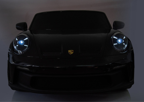 Masinuta electrica pentru 2 copii, Porsche 911 GT3, 320W, 24V 14Ah, culoare negra metalizat [8]