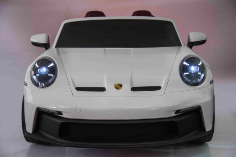 Masinuta electrica pentru 2 copii, Porsche 911 GT3 320W 24V 14Ah premium, culoare alba [20]