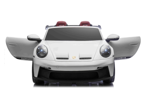 Masinuta electrica pentru 2 copii, Porsche 911 GT3 320W 24V 14Ah premium, culoare alba [8]