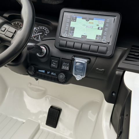 Masinuta electrica pentru 2 copii, Toyota Hilux 4x4 180W 12V 14Ah PREMIUM, culoare Alba [13]