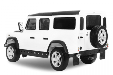 Masinuta electrica pentru copii Land Rover Defender alba [2]