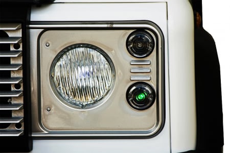 Masinuta electrica pentru copii Land Rover Defender alba [4]