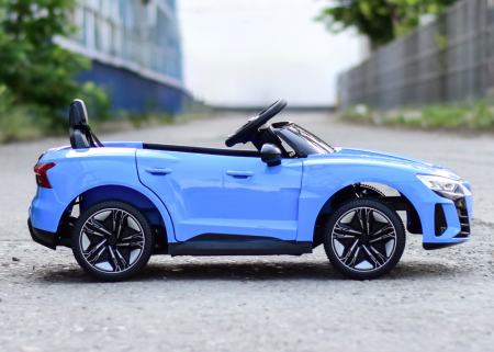 Masinuta electrica pentru copii Audi E-tron GT 60W 12V, culoare albastru [3]