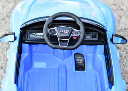 Masinuta electrica pentru copii Audi E-tron GT 60W 12V, culoare albastru [8]