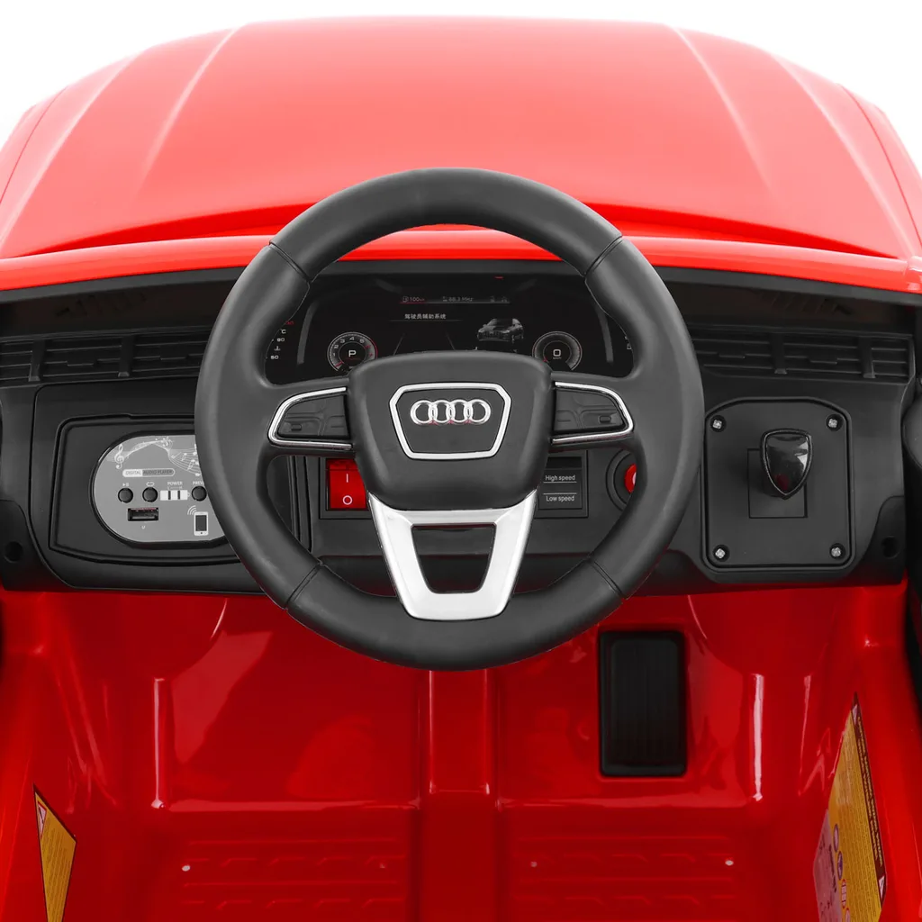 Masinuta electrica pentru copii 2-6 ani, Audi Q7, 90W, 12V 10Ah, echipare standard, culoare rosie [3]