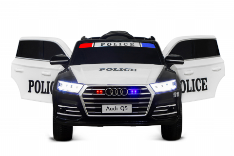 Masinuta electrica de politie Audi Q5 90W 12V 7Ah echipata PREMIUM #Police [5]