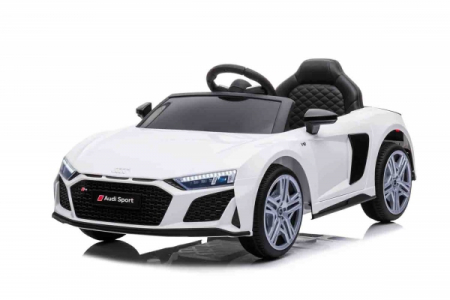 Masinute electrice - Masinuta electrica pentru copii Audi R8 Spyder 70W 12V, Bluetooth, culoare Alb