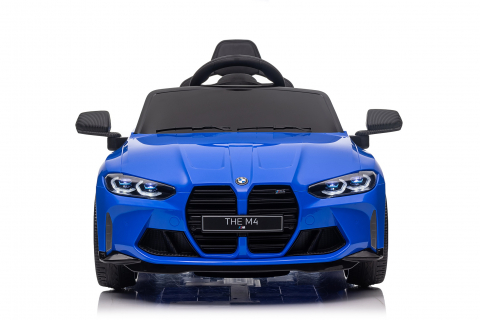 Masinuta electrica pentru copii, Bmw M4 90W 12V 7Ah, roti EVA, scaun tapitat, albastru [2]