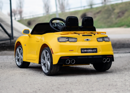 Masinuta electrica pentru copii Chevrolet Camaro 2SS 90W 12V PREMIUM #Galben [6]