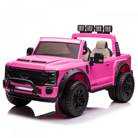 Masinute electrice - Masinuta electrica copii Ford Super Duty F450, roz