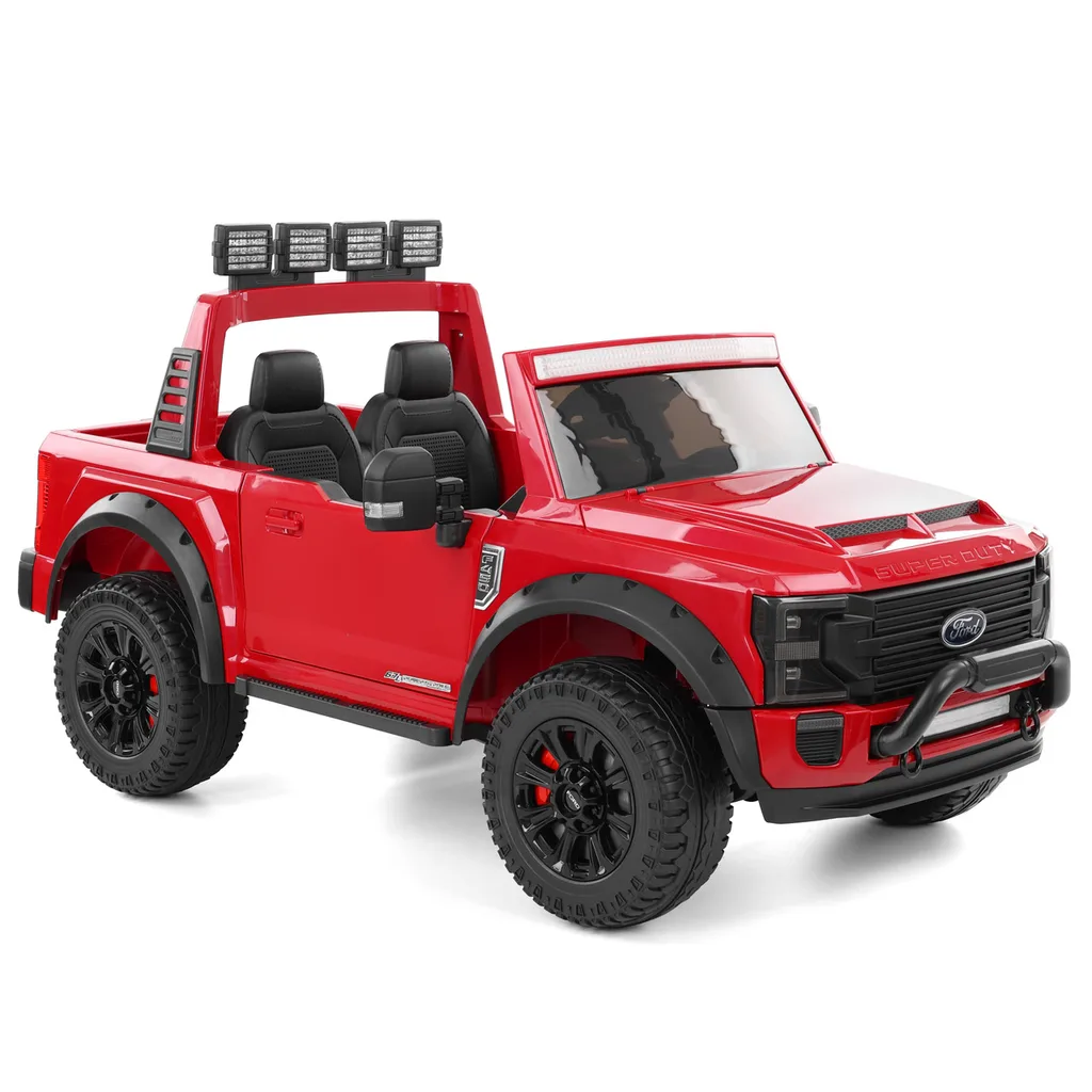 Masinute electrice - Masinuta electrica copii Ford Super Duty F450, rosie