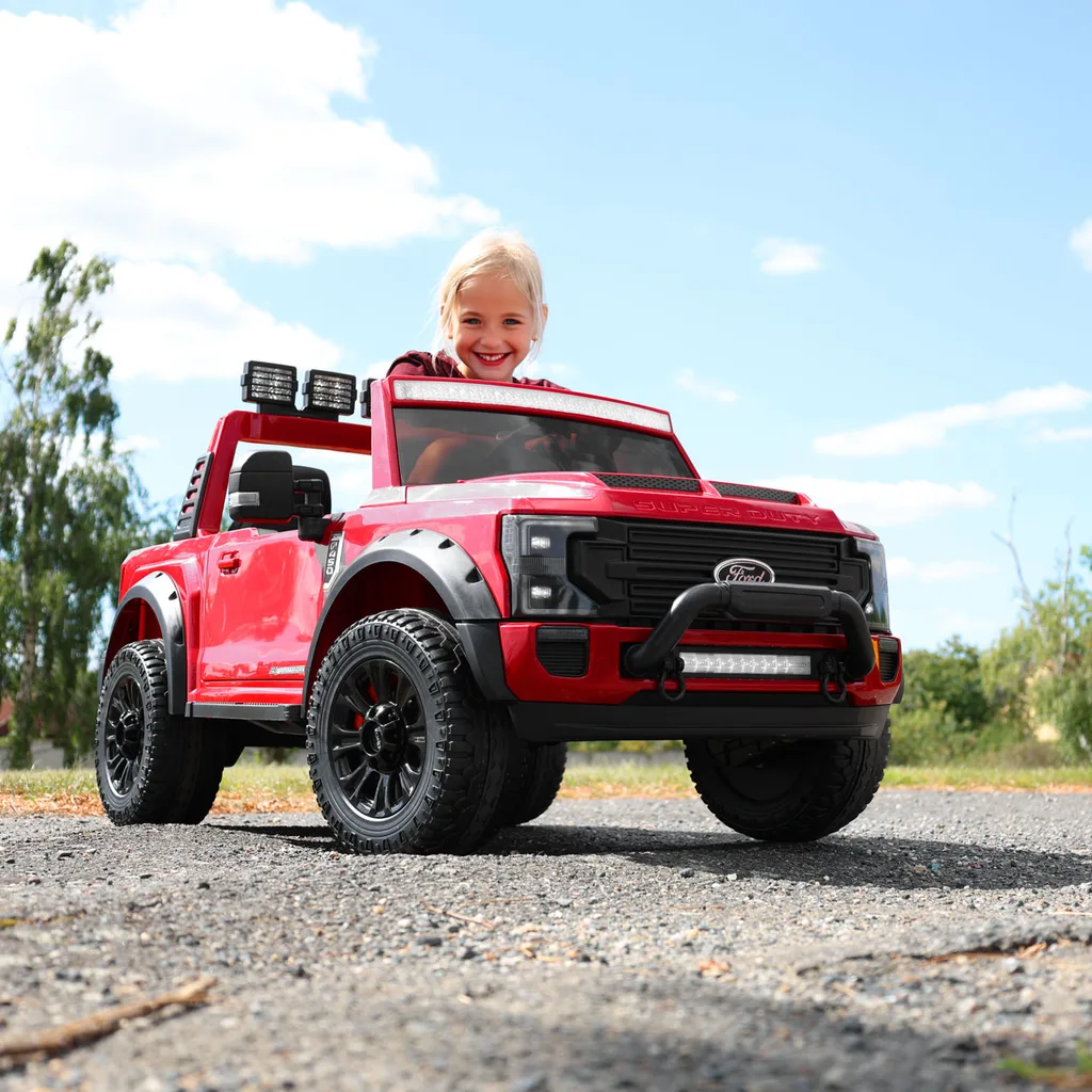 Masinuta electrica copii Ford Super Duty F450, rosie [1]