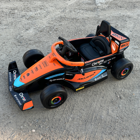 Masinuta electrica pentru copii, Formula 1 McLaren Racing 70W 12V, cu scaun tapitat [9]