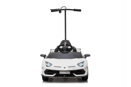 Masinuta electrica Lamborghini SVJ cu hoverboard, alba [3]
