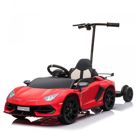Masinute electrice - Masinuta electrica Lamborghini SVJ cu hoverboard, rosu