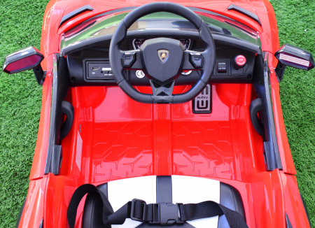 Masinuta electrica Lamborghini SVJ cu hoverboard, rosu [5]