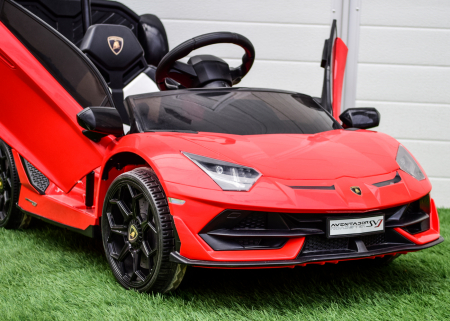 Masinuta electrica Lamborghini SVJ cu hoverboard, rosu [12]