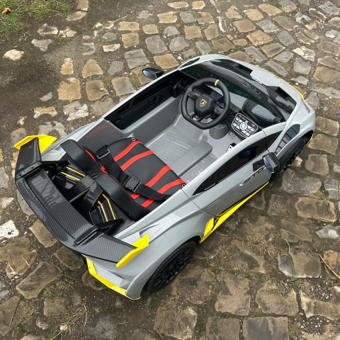 Masinuta electrica pentru copii Lamborghini Huracan STO 12V 80W Premium, Gri [8]