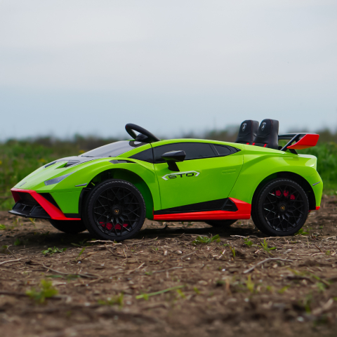 Masinuta electrica pentru copii Lamborghini Huracan STO 12V 80W Premium, verde [7]