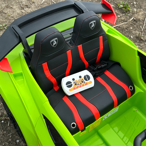 Masinuta electrica pentru copii Lamborghini Huracan STO 12V 80W Premium, verde [10]